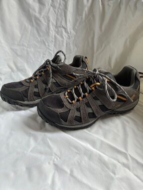 Columbia Men's Gray and Yellow Accent Waterproof Trail Shoes